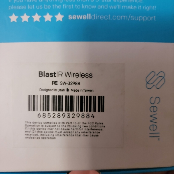 Sewell SW-32988 Direct BlastIR Wireless Pro IR Repeater Remote Control Extender - Picture 3 of 3